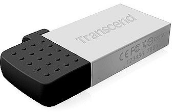 Флеш накопитель USB 2.0 8Gb Transcend JetFlash 380S (TS8GJF380S, OTG, silver)