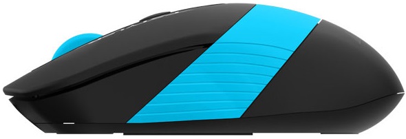 Мышь беспроводная A4Tech Fstyler FG10S (optical, 2000dpi, AA, бесшумный клик, black-blue)