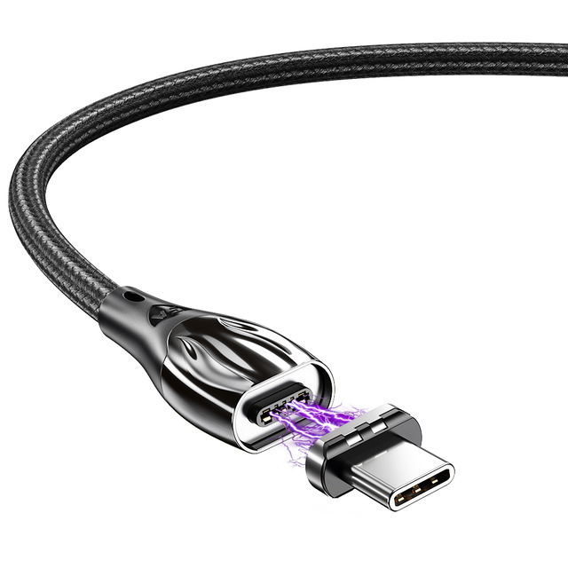 Кабель USB 3.0 Am - Type-C 1.5m (EXCCXT-LDA01, 5A, быстрая зарядка, нейлоновая оплётка, магнитный, black) Essager