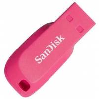 Флеш накопитель USB 2.0 32Gb SanDisk Cruzer Blade (SDCZ50C-032G-B35PE, pink)