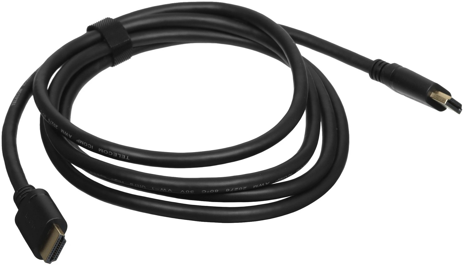 Кабель HDMI (m) - HDMI (m) 2.0m (TCG245C-2M, 8K, ver.2.1, с позолоченными контактами, black) Telecom