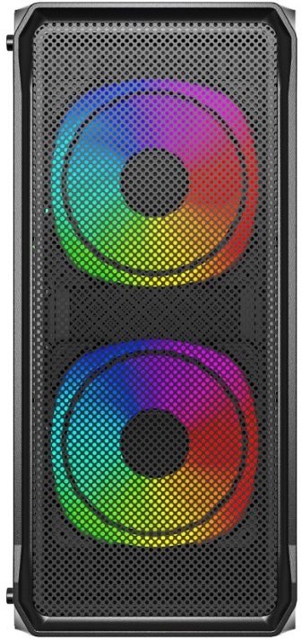 Корпус Powercase Mistral Edge SE (CMSEB-A3) (без БП, ATX, USB3.0, 3x ARGB Fan, black)