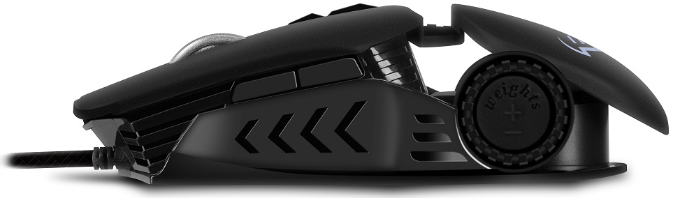 Мышь Sven RX-G815 (USB, optical, 8000dpi, игровая, настраиваемая RGB подсветка, программируемая, soft-touch, 1.8m, black)