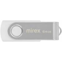 Флеш накопитель USB 2.0 64Gb Mirex Swivel (white)