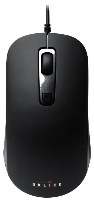 Мышь Oklick 155M (USB, optical, 1000dpi, 1.3m, black)
