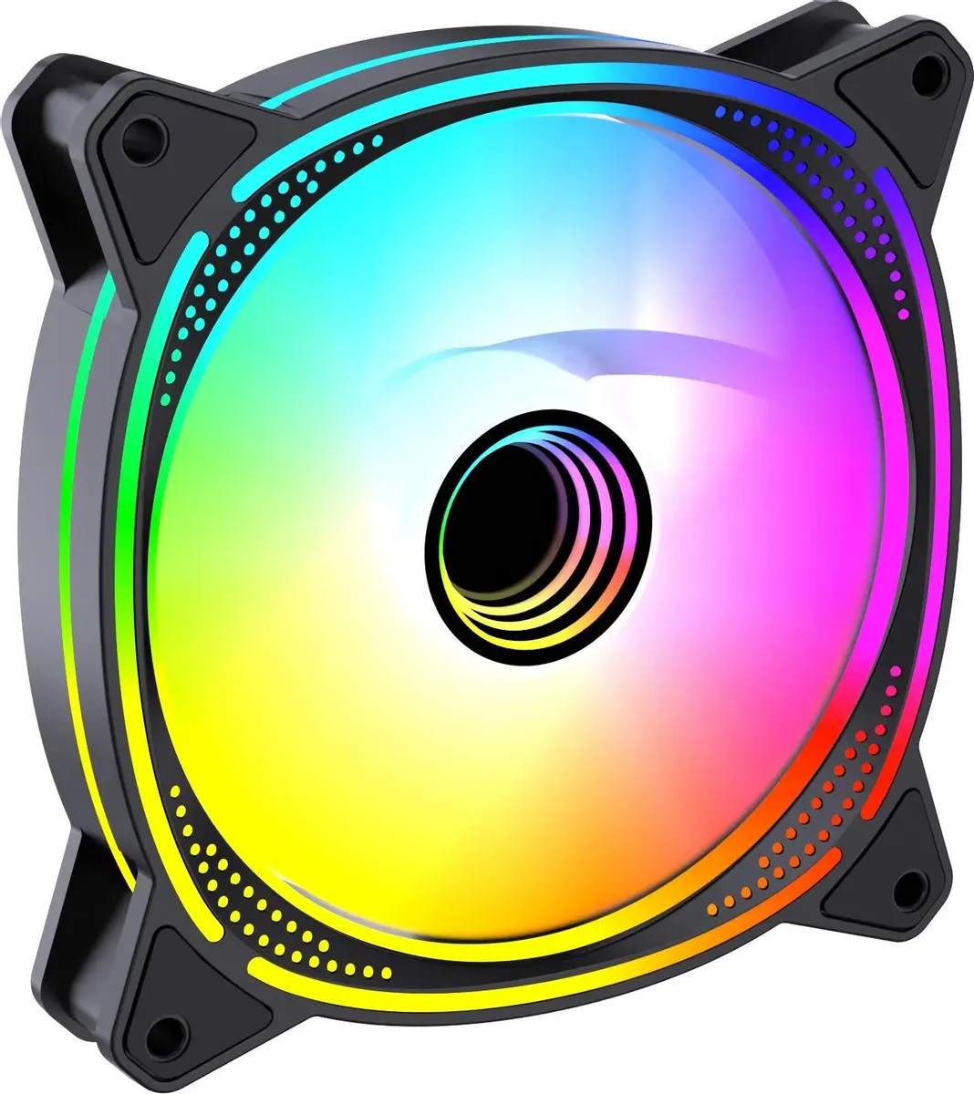 Вентилятор Bloody BD-CF120ARGB6-BK (120x120x25mm, Hydro, 600-1600rpm, 11-26dBa, 4pin, PWM, ARGB LED, black) RTL