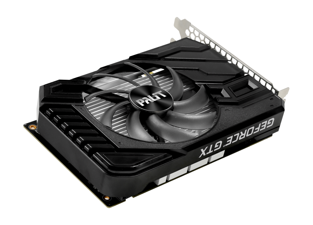 Видеокарта Palit GF GTX1650 STORMX OC 4Gb (128bit, GDDR6, DVI+HDMI+DP) RTL