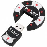 Флеш накопитель - Брелок USB 2.0 32Gb (Poker Stars)