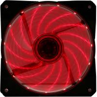 Вентилятор Digma DFAN-LED-RED (120x120x25mm, Hydro, 1200rpm, 23dBa, 3+4pin, red LED, black-red) RTL