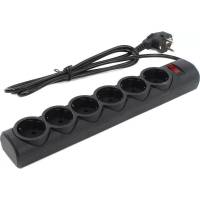 Сетевой фильтр Defender DFS 151 (6 розеток, 1.8 метра, 10A, black) RTL