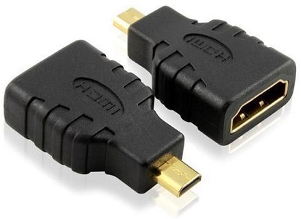 Переходник HDMI (f) - microHDMI (m) (A7003, black) Perfeo