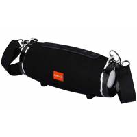 Колонка FUMIKO TECHNO (10W, портативная, аккумулятор 1200mAh, Bluetooth 5.0, AUX, USB, MicroSD, FM, MP3, black)