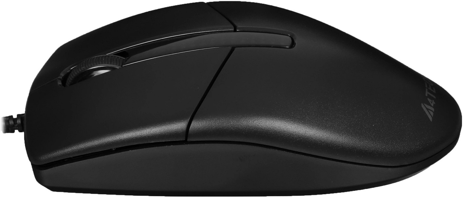 Мышь A4Tech N-530S (USB, optical, 1200dpi, бесшумный клик, 1.5m, black)