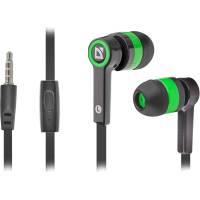 Наушники Defender Pulse 420 (затычки, с микрофоном, 1.1m, green)