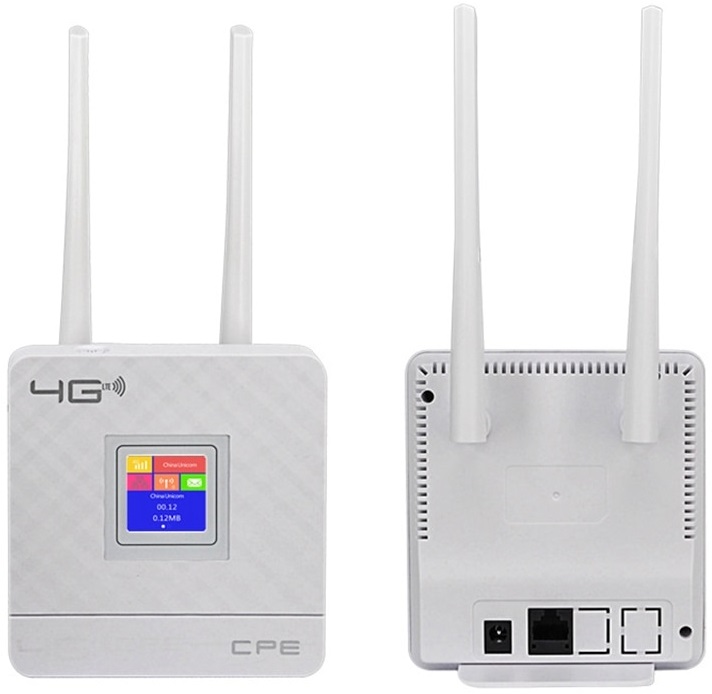 Роутер CPE903-2 (150Mbps, 2.4GHz, 1 port, 2 внешние несъёмные антенны, 4G LTE, Micro SIM, white)