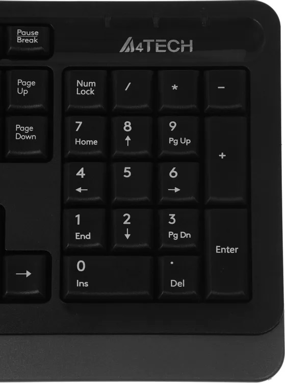 Клавиатура A4Tech Fstyler FK10 (USB, мультимедийная, black-grey)