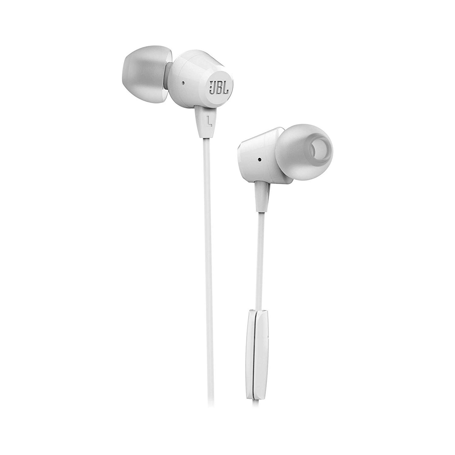 Наушники JBL C50HI (затычки, для мобильных устройств, с микрофоном, 1.2m, white)