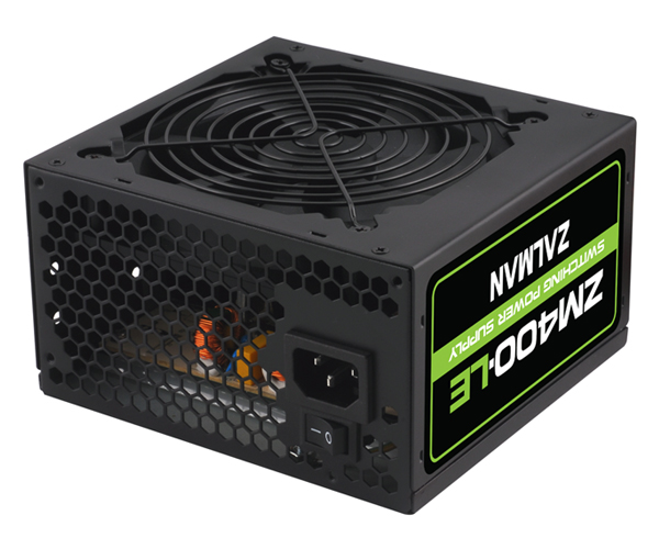 Блок питания ZALMAN 400W (ZM400-LE, 120mm, 20+4+8pin, 2*PCI-E 6pin, 4*SATA, 3*HDD, 1*FDD) RTL