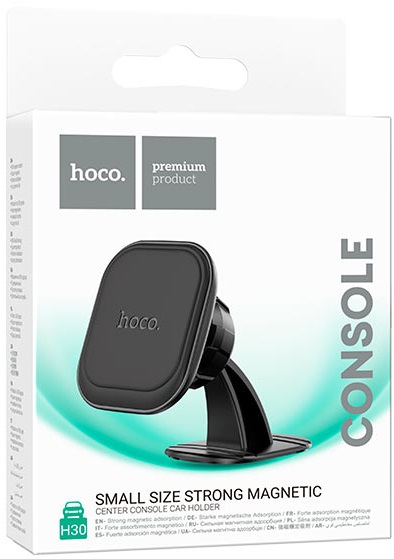 Держатель автомобильный hoco H30 Brilliant (магнитный, на приборную панель, black)