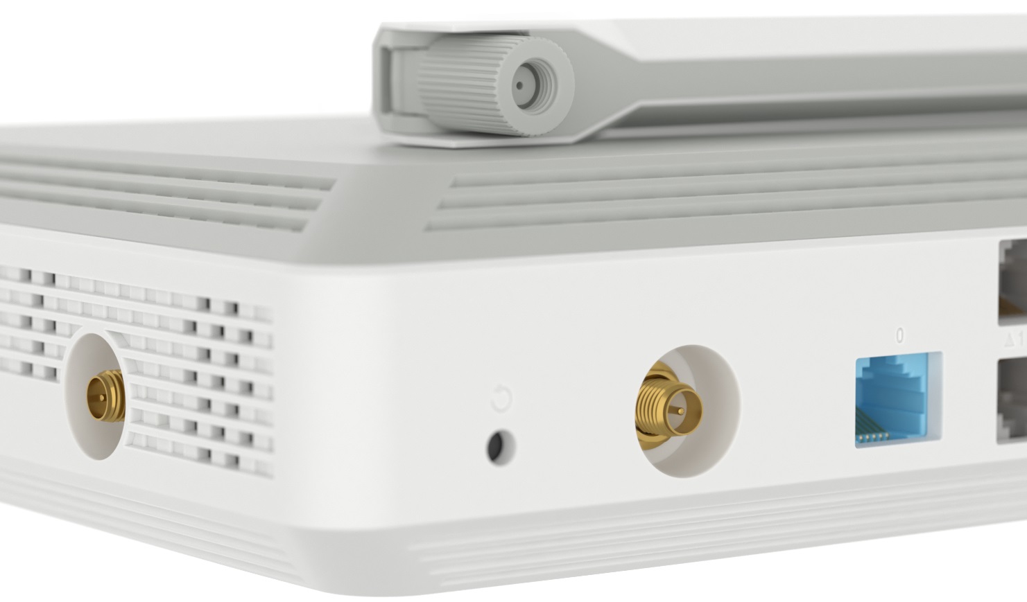 Роутер Keenetic Giant (KN-2610) (1267Mbps, 2.4/5GHz, 9 ports, 1000Mbps, 4 внешние съёмные антенны 5dBi, SFP 1000Mbps, USB 3.0, USB Printer/FTP Server/3G/4G, white-grey)