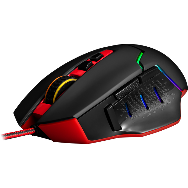 Мышь Redragon INSPIRIT 2 (USB, optical, 14000dpi, игровая, RGB подсветка, black-red)