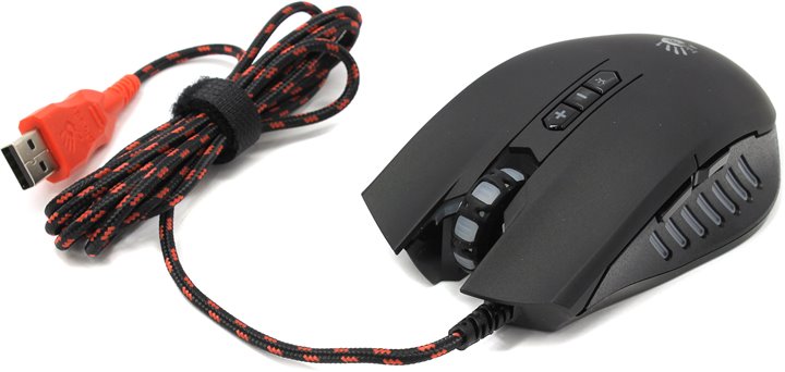 Мышь A4Tech Bloody Q81 (USB, optical, 3200dpi, игровая, подсветка, black)
