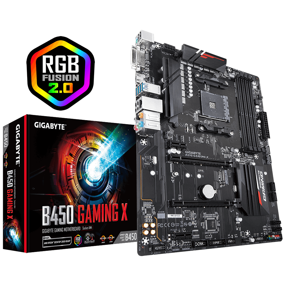 Материнская плата Gigabyte B450 GAMING X (AM4, ATX) RTL
