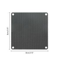 Пылевой фильтр (для 80x80mm Fan, пластиковая сетка, black)