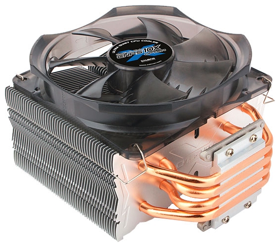 Вентилятор ZALMAN CNPS 10X OPTIMA (1150/1151/1155/1156/1366/2011/775/AM2/AM3/FM1/FM2, 120mm, sharks fin blade, Al, 1000-1700rpm, 17-28dBa, 4 тепловые трубки, 4pin, 130W) RTL