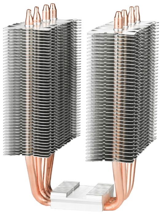 Вентилятор DEEPCOOL FROSTWIN v2.0 (1150/1155/1156/1366/2011/775/AM2/AM3/FM1/FM2, 2x120mm, Al, Hydro, 900-1600rpm, 18-21dBa, 4 тепловые трубки, DTH, 4pin, 130W) RTL