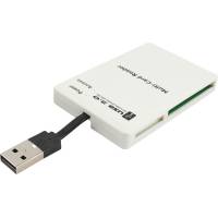 Карт-ридер Acorp (CREP18-W, SDHC, miniSD, microSD, M2, MS, MMC, CF, xD, white, USB 2.0)