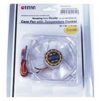 Вентилятор Titan TFD-C802512Z/TC(RB) (80x80x25mm, Z-axis Bearing, 1520-3280rpm, 21-34dBa, автоматическое регулирование оборотов (встроенный термодатчик), 3pin, прозрачный) RTL