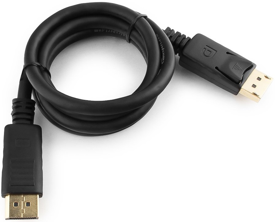 Кабель DisplayPort (m) - DisplayPort (m) 1.0m (CC-DP-1M, 4K, ver.1.2, с позолоченными контактами, экранированный, black) Cablexpert