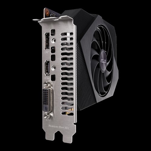 Видеокарта ASUS GF GTX1650 4Gb (PH-GTX1650-4GD6, 128bit, GDDR6, DVI+HDMI+DP) RTL