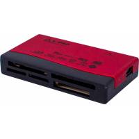 Карт-ридер L-PRO #1151 (microSD, SDHC, M2, MMC, MS, CF, XD, MS Duo, RS-MMC, red, USB2.0)