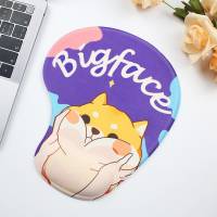 Коврик для мыши (Bigface, тканевый на резиновой основе, подставка под запястье, 225x185x3mm)