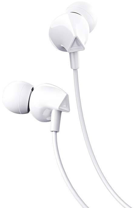 Наушники hoco M60 Perfect sound (затычки, для мобильных устройств, с микрофоном, 1.2m, white)