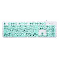 Клавиатура Oklick 400MR (USB, white-minty)