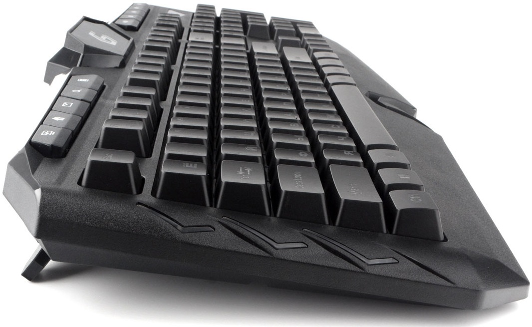 Клавиатура Gembird KB-G410L (USB, радужная подсветка, игровая, мультимедийная, black)