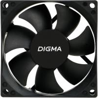 Вентилятор Digma DFAN-80 (80x80x25mm, Hydro, 1800rpm, 23dBa, 3+4pin, black) RTL