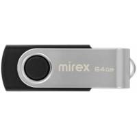 Флеш накопитель USB 2.0 64Gb Mirex Swivel (black)