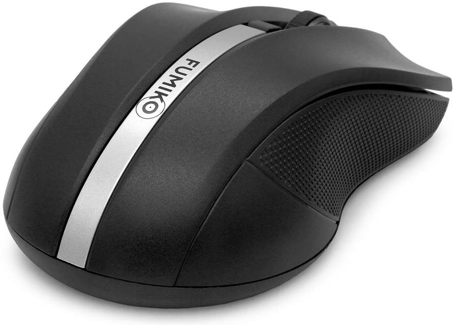 Мышь беспроводная FUMIKO SENSEI FMA-08-K (optical, 1600dpi, 2xAAA (нет в комплекте), black)