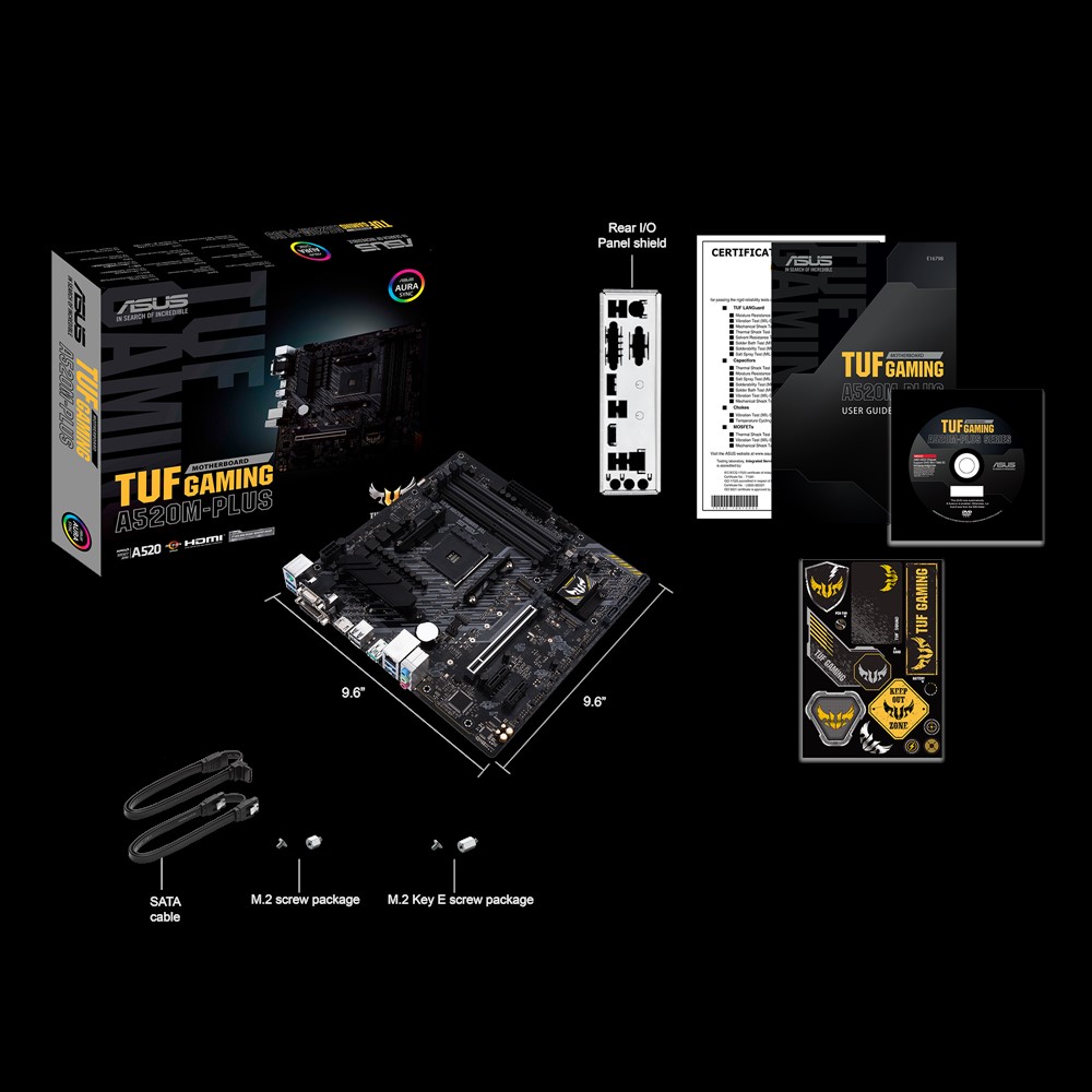 Материнская плата ASUS TUF GAMING A520M-PLUS (AM4, mATX) RTL