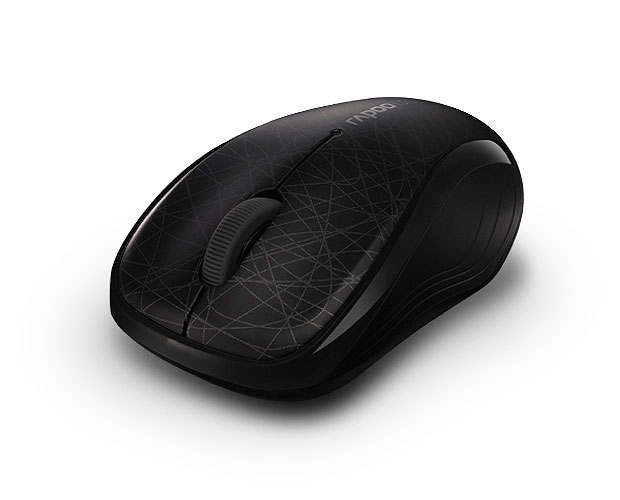 Мышь беспроводная Rapoo 3100p (5.8GHz, optical, 1000dpi, 2xAA, black)