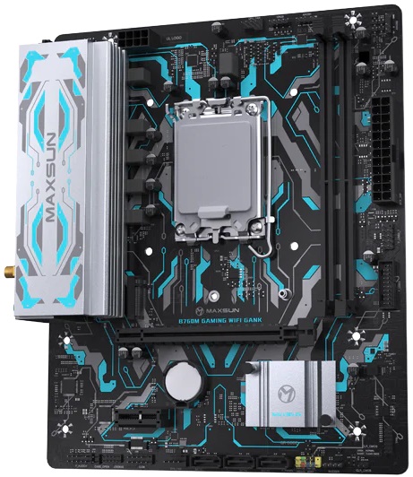 Материнская плата MAXSUN MS-B760M GAMING WIFI GANK V2 (s1700, DDR5, mATX) RTL