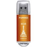 Флеш накопитель USB 2.0 4Gb FUMIKO PARIS (FPS-11, 30MB/s, orange)