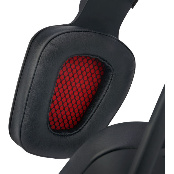 Наушники Redragon MUSES (полноразмерные закрытые, подключение по USB, c микрофоном, игровые, 2.2m, black-red)