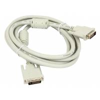 Кабель DVI (m) - DVI (m) 1.8m (CC-DVI2-6C, dual link, 2 ферритовых фильтра, экранированный, beige) Cablexpert