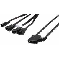 Разветвитель питания Molex (m) -> 4x Fan 4 pin (f) (CA-PWM-03, PWM, 0.42m, black) GELID