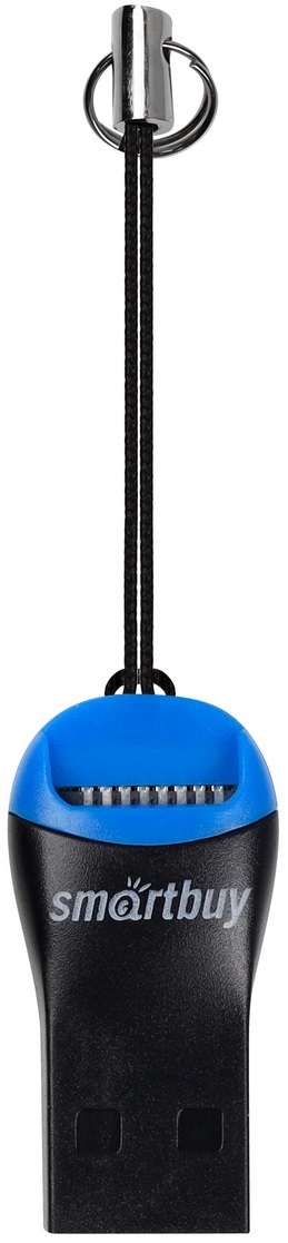 Карт-ридер Smartbuy (SBR-711-B, microSDXC, black-blue, USB2.0)